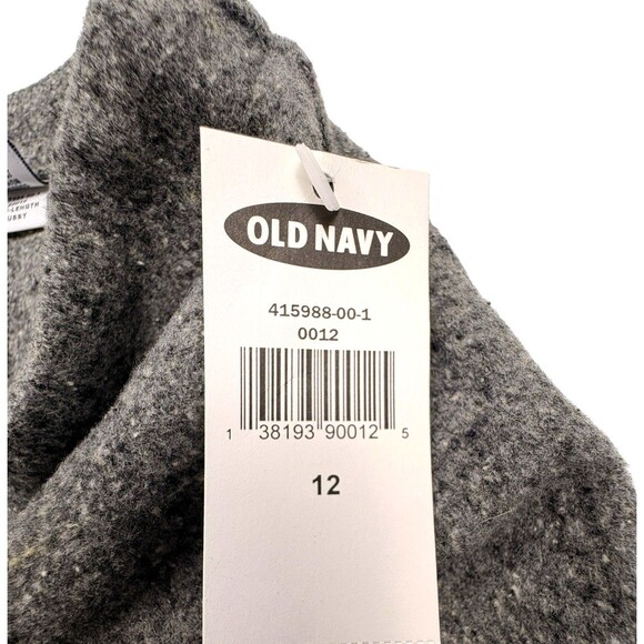 NWT Old Navy Gray Wool Blend Felted Knit Pencil Skirt Work Office Minimalist 12 - Picture 3 of 13